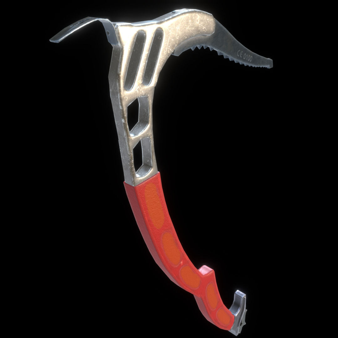 Ice Axe Low-poly 3D model_2
