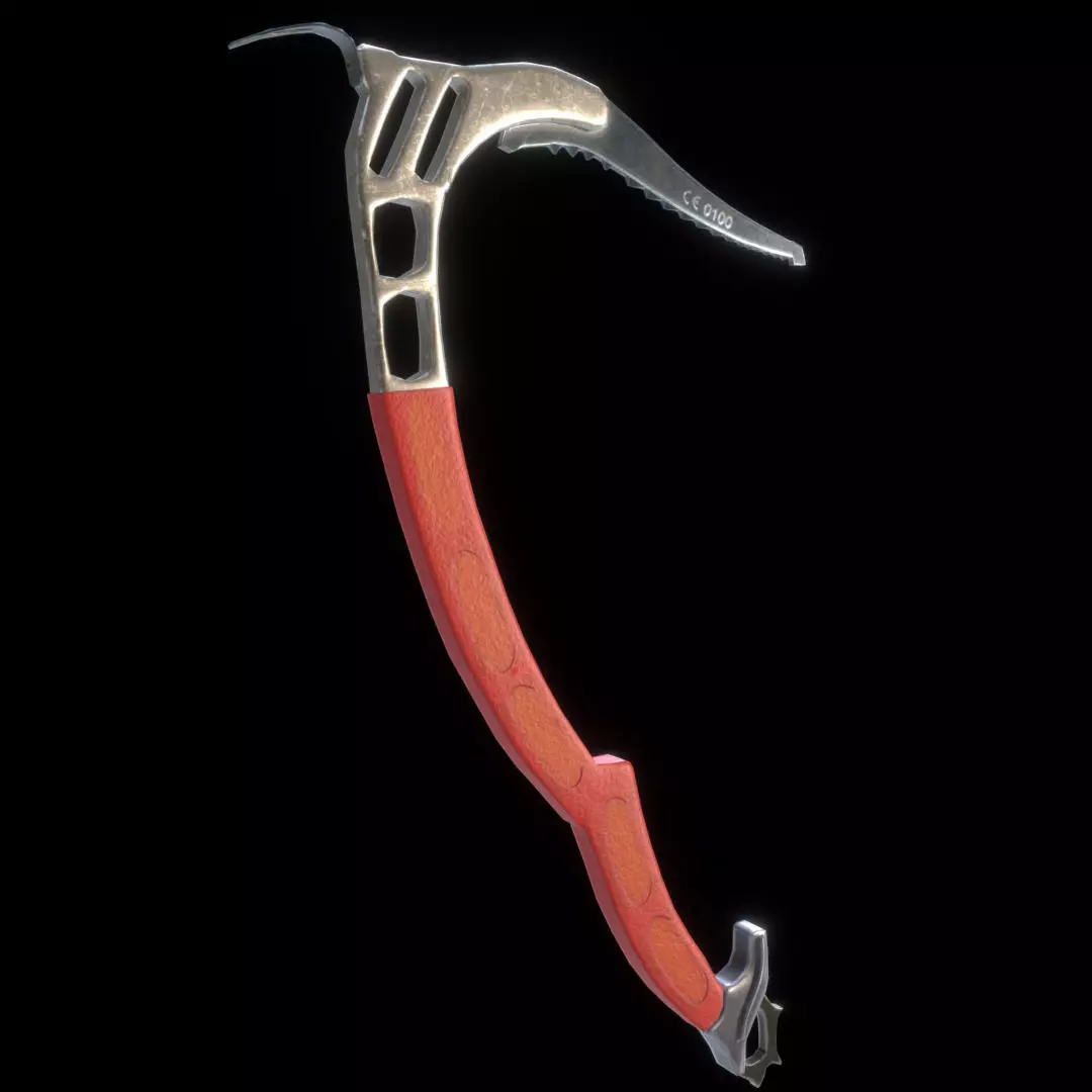 Ice Axe Low-poly 3D model_0