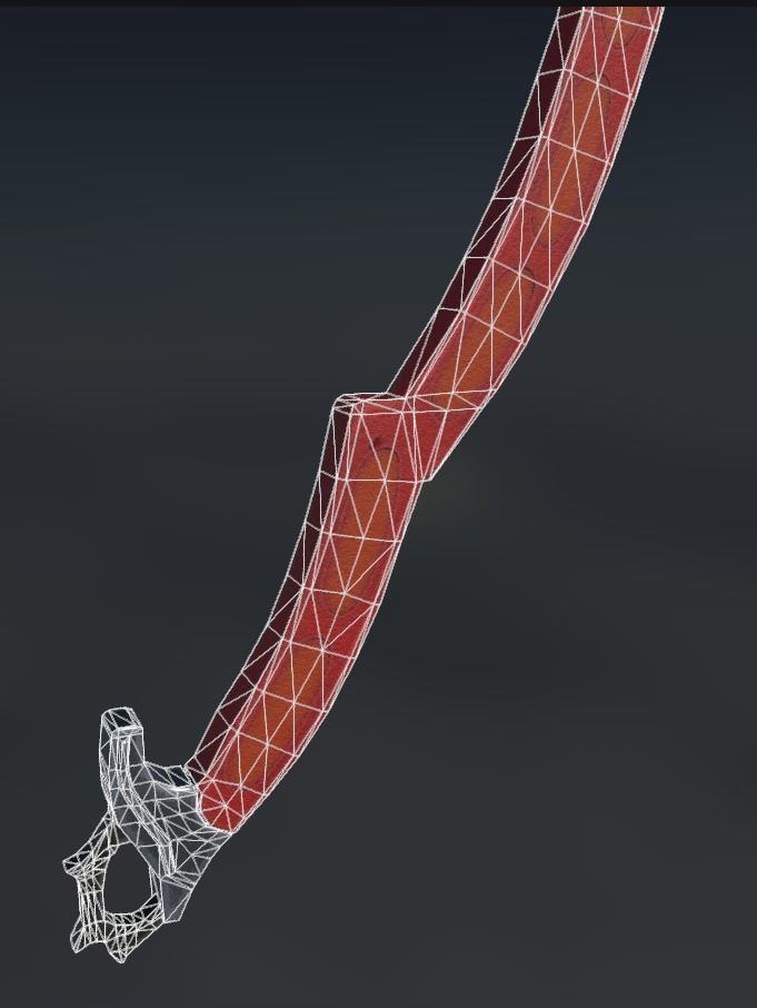 Ice Axe Low-poly 3D model_6