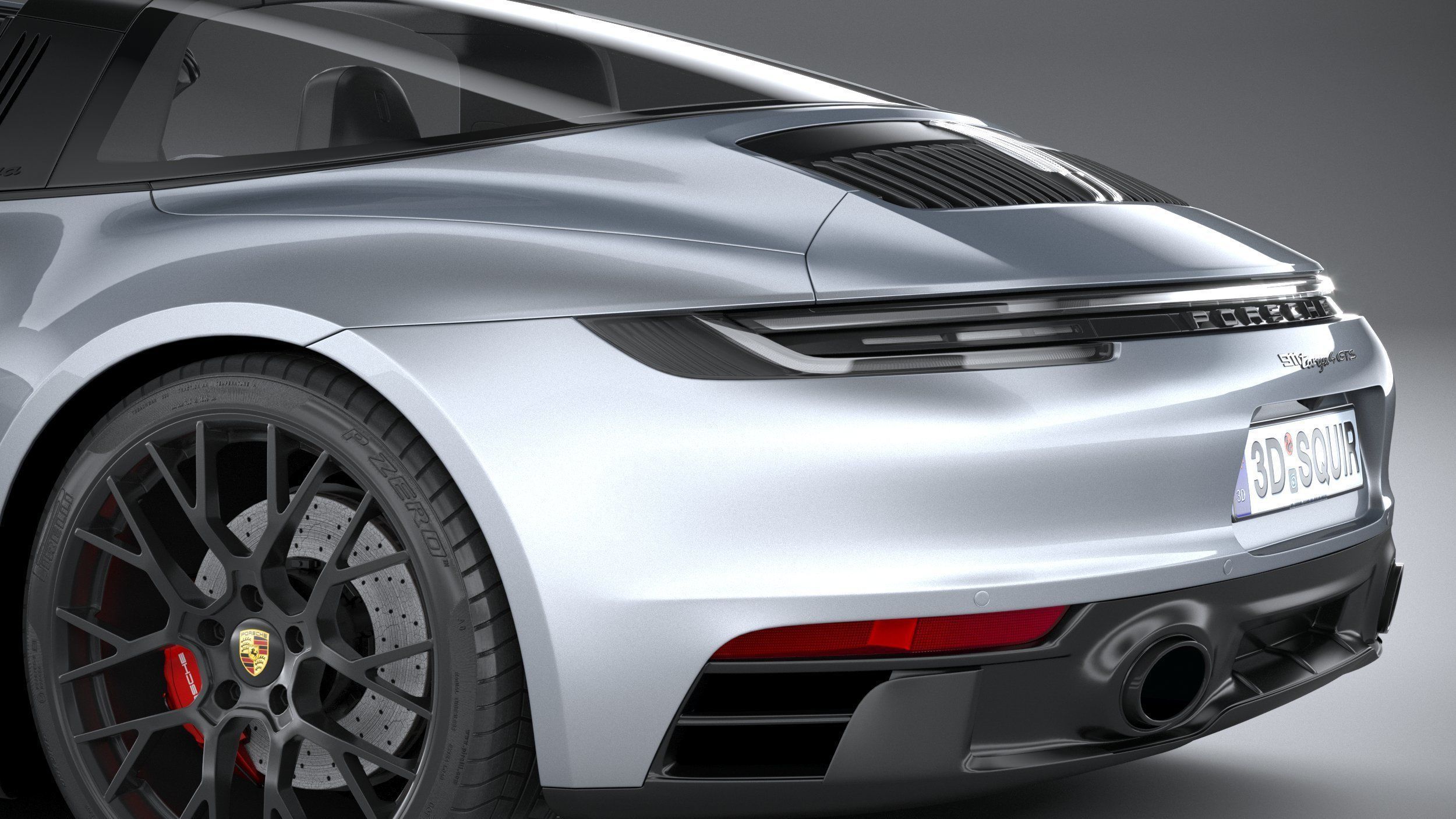 Porsche 911 Targa 4GTS 2022 3D model_6