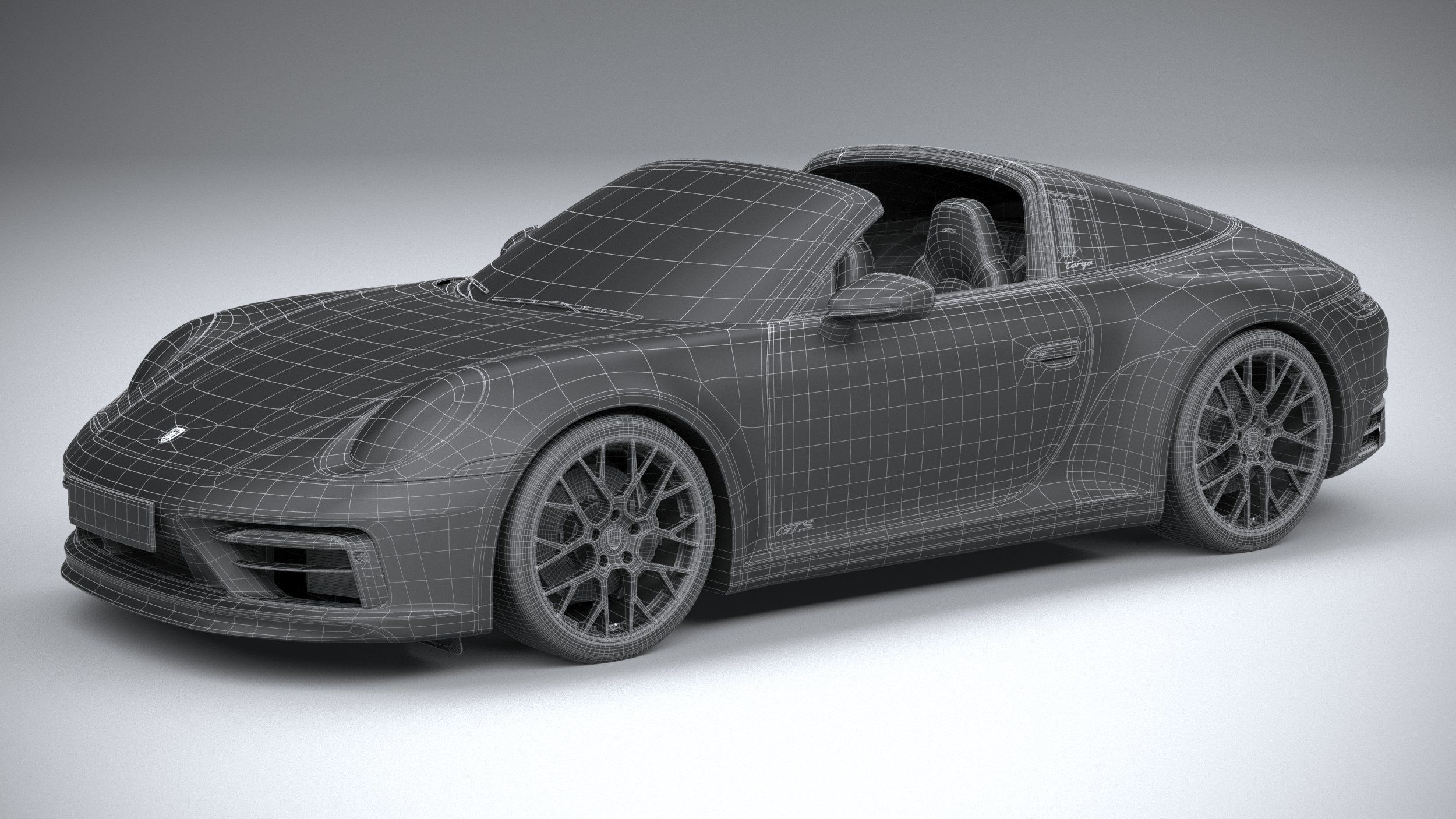 Porsche 911 Targa 4GTS 2022 3D model_39