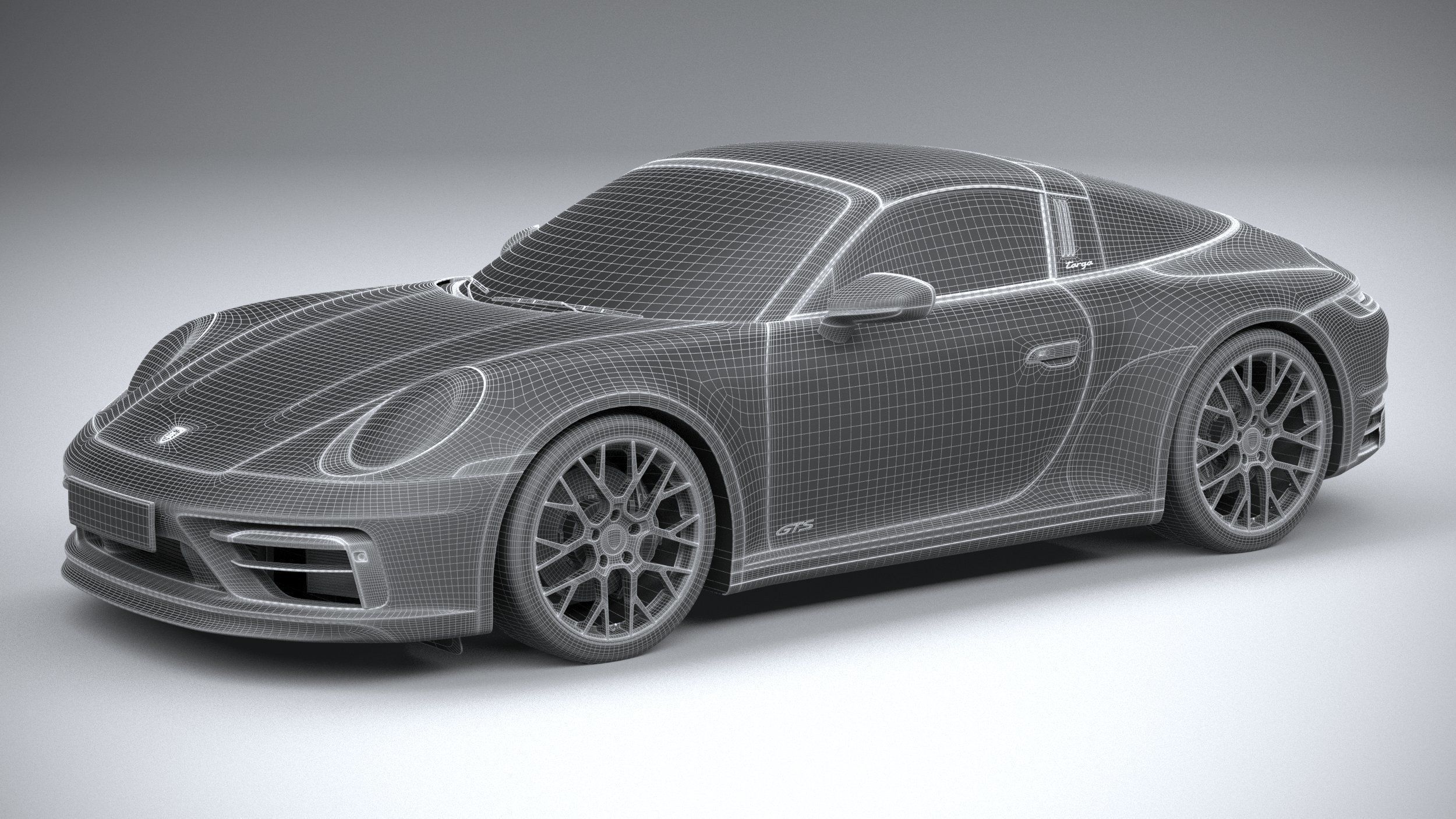 Porsche 911 Targa 4GTS 2022 3D model_37