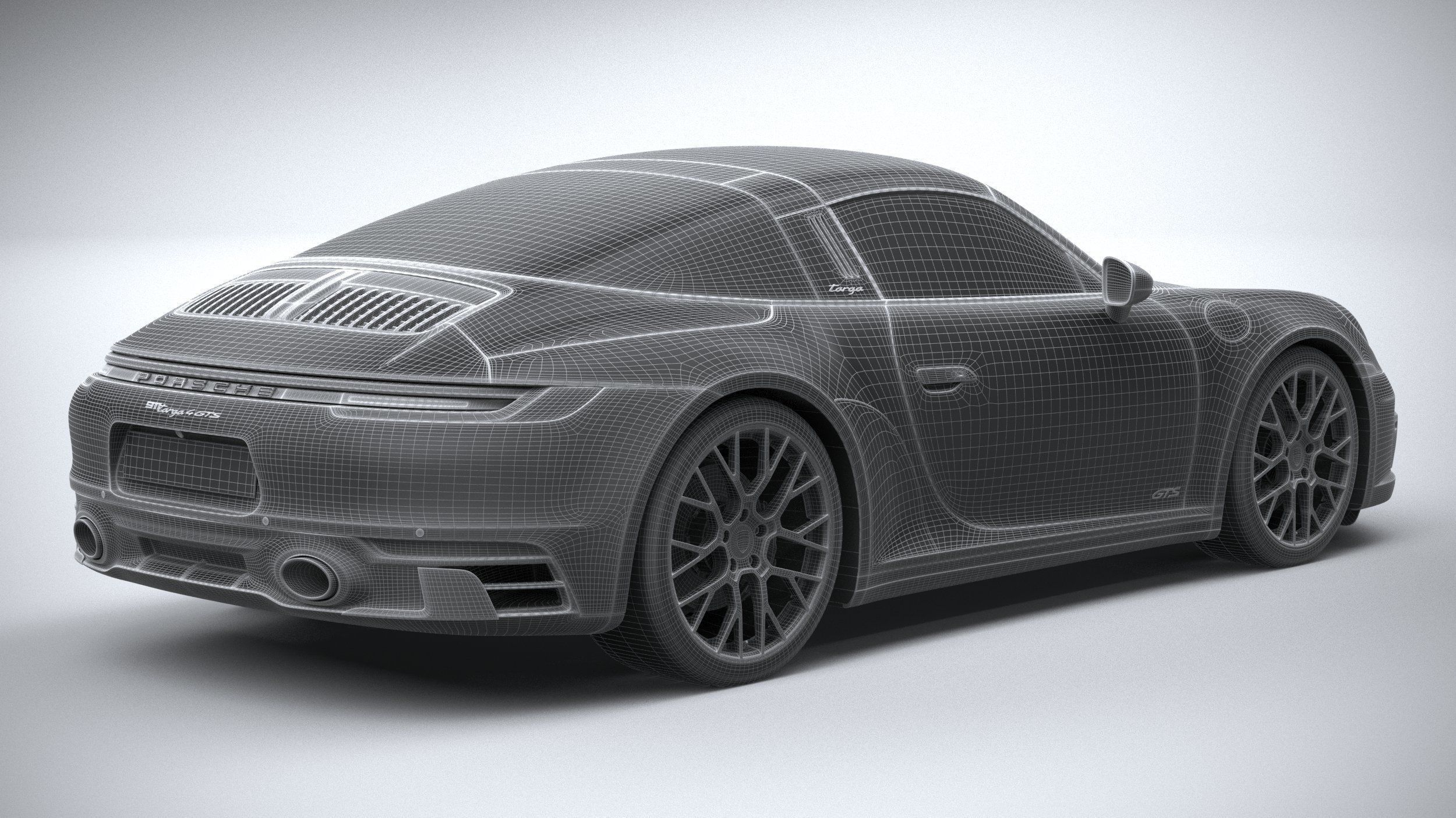 Porsche 911 Targa 4GTS 2022 3D model_38