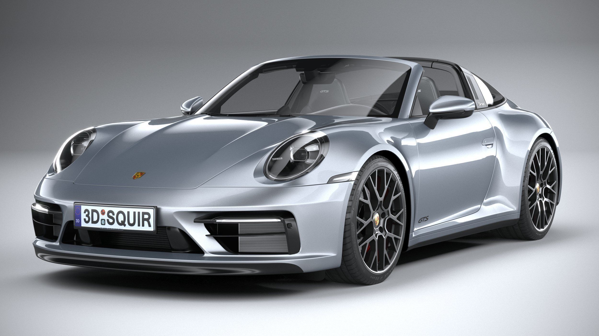 Porsche 911 Targa 4GTS 2022 3D model_2