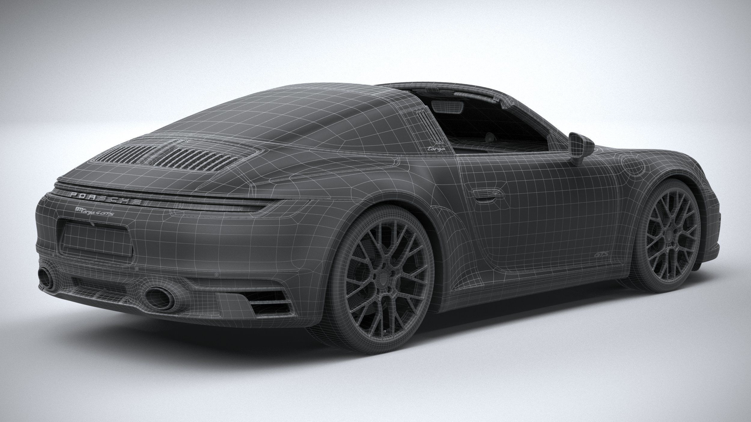 Porsche 911 Targa 4GTS 2022 3D model_40