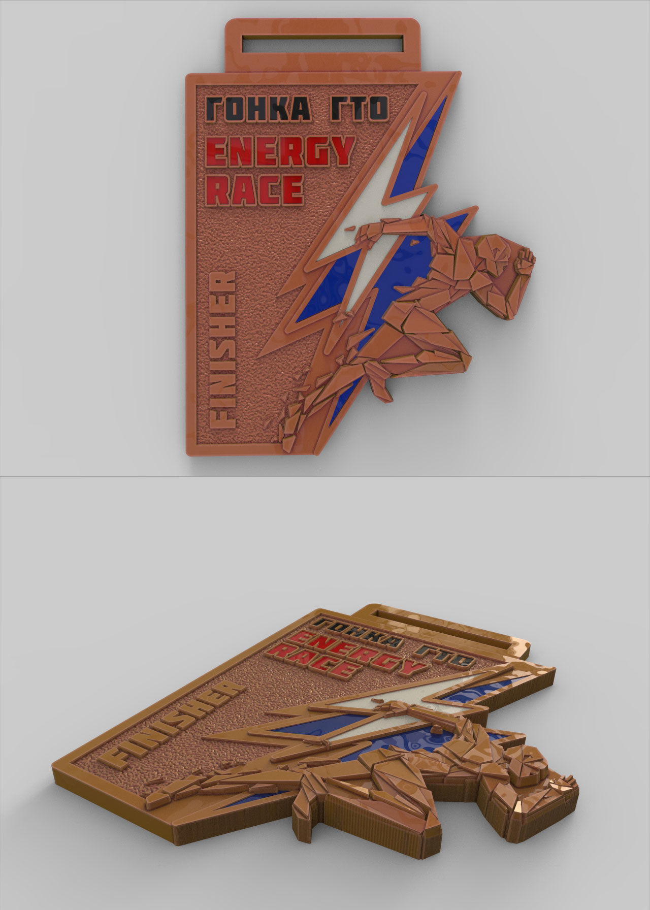 Athlete Runner Figurine 3D print model_3