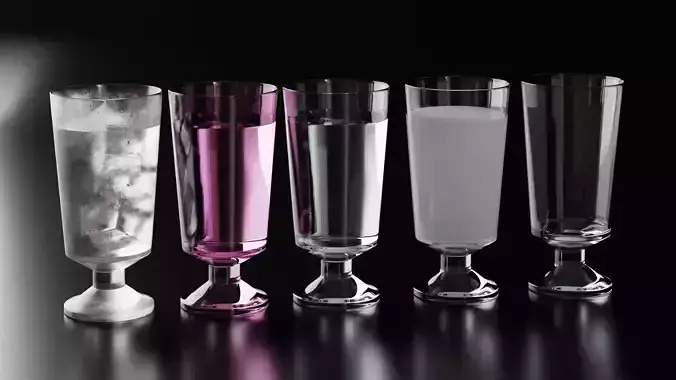 Glass highball 2 3D model