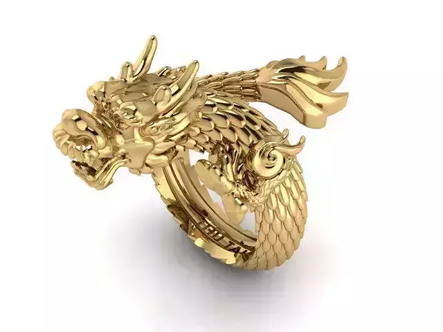dragon ring 3D print model