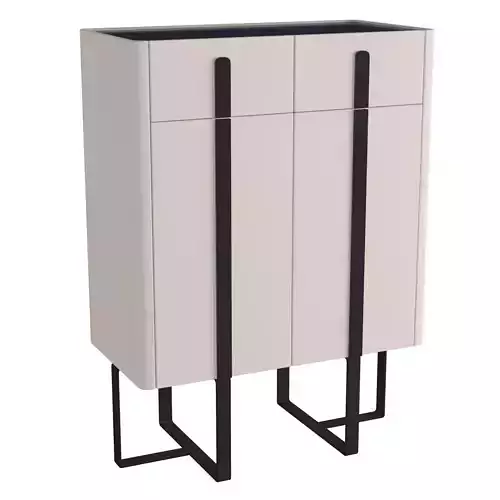 Homary Modern White Shoe Cabinet