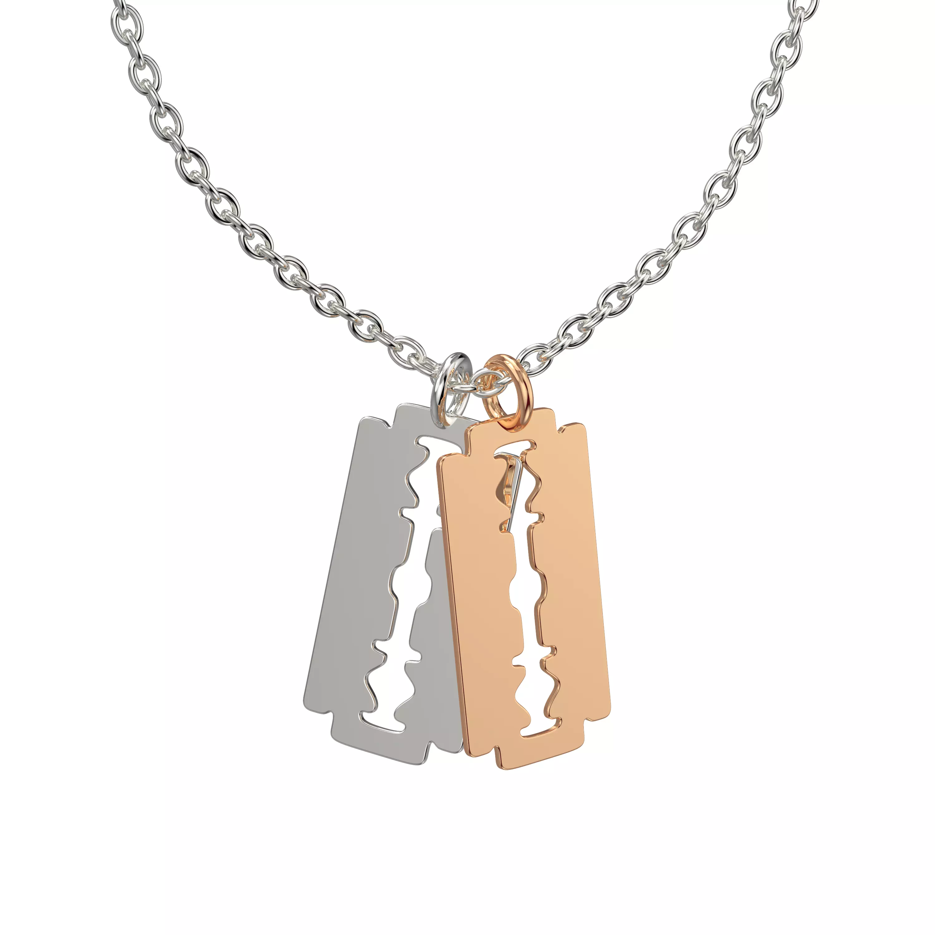 Razor blade Pendant 3D print model