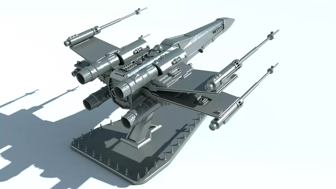 X-WING for 3Dprint 3D print model_0