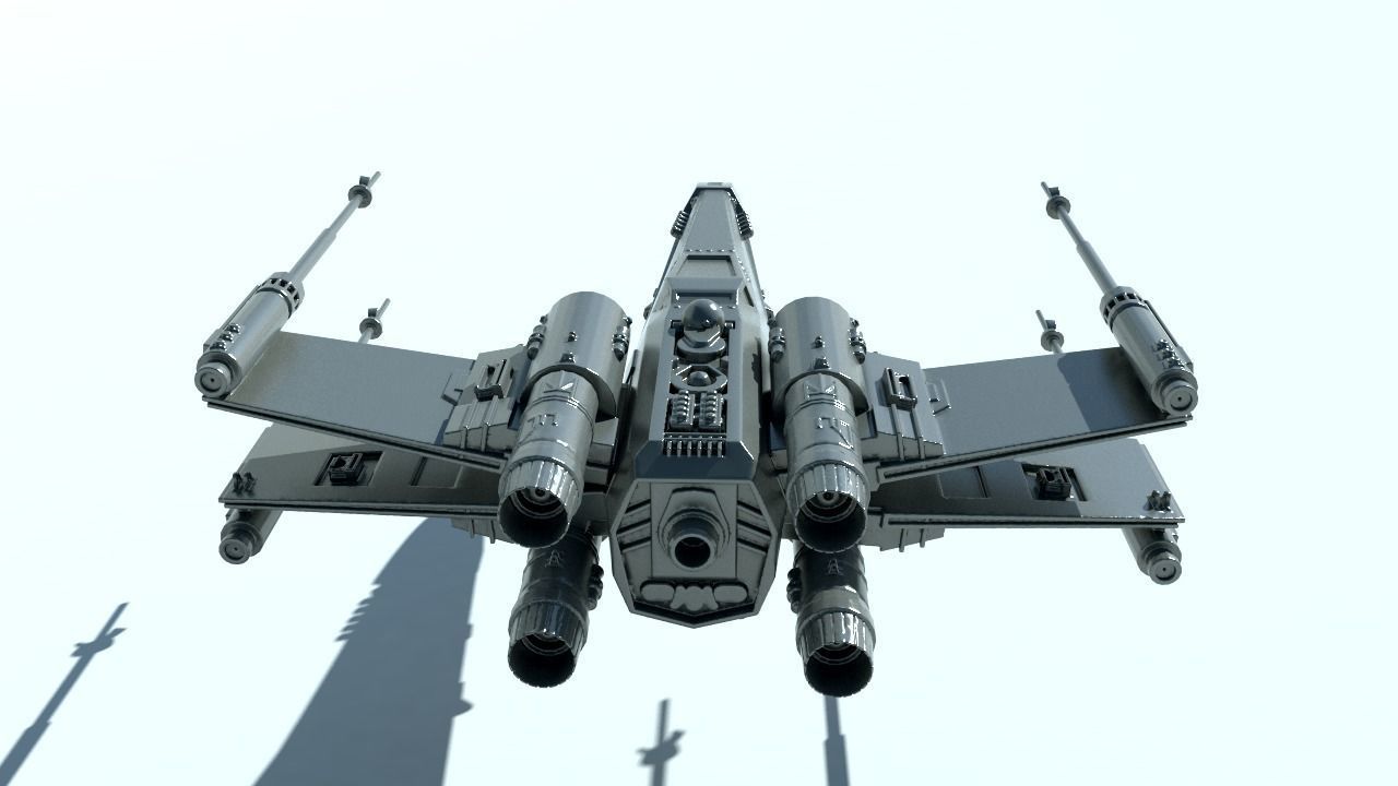 X-WING for 3Dprint 3D print model_1