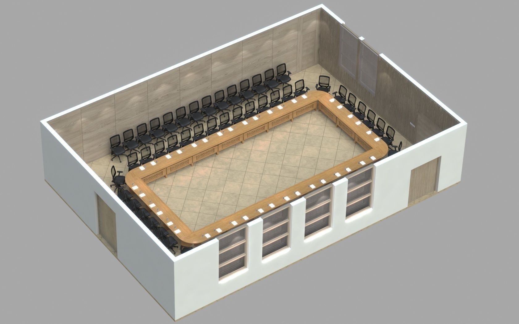 Conference Room 3D model_8