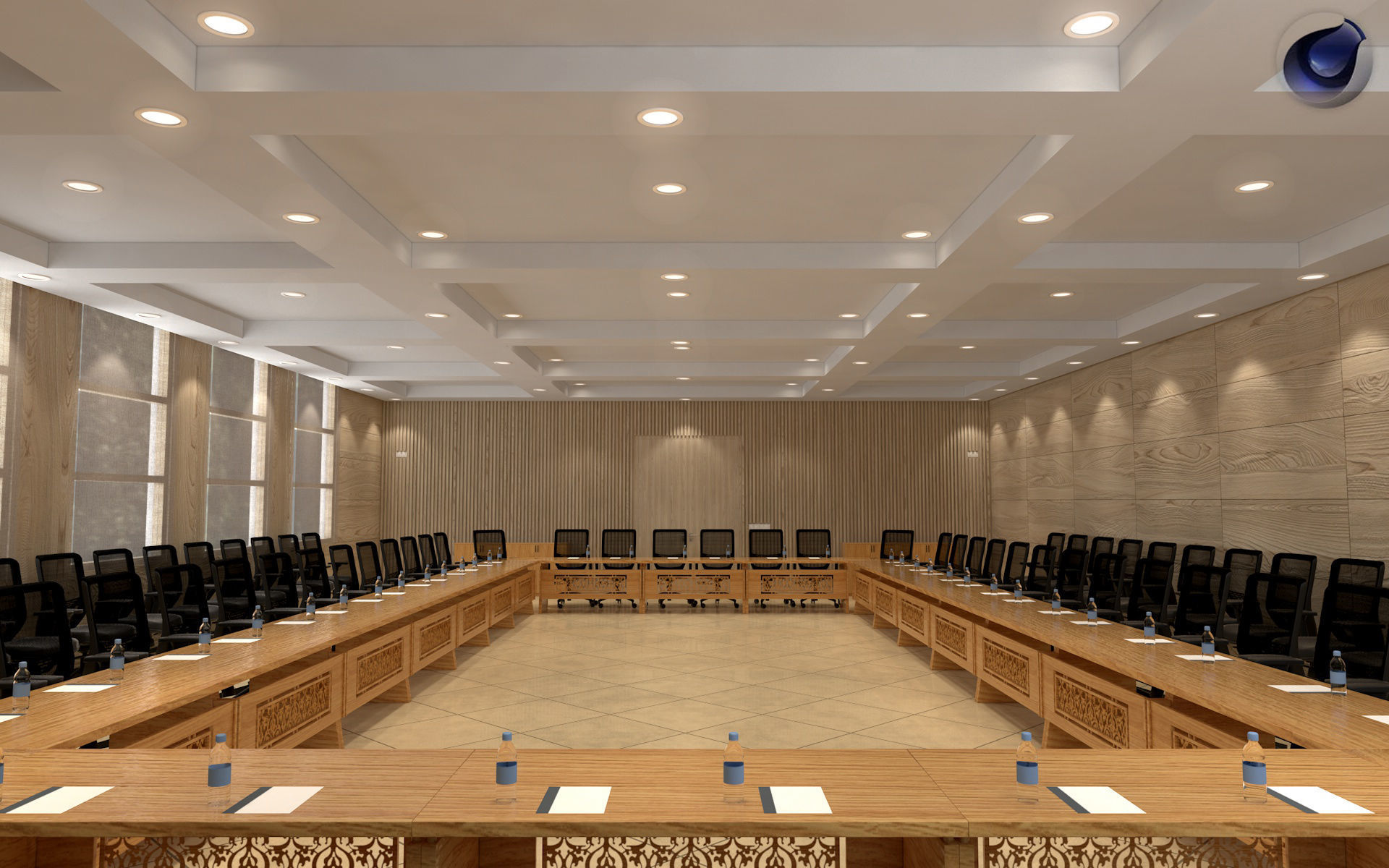 Conference Room 3D model_2