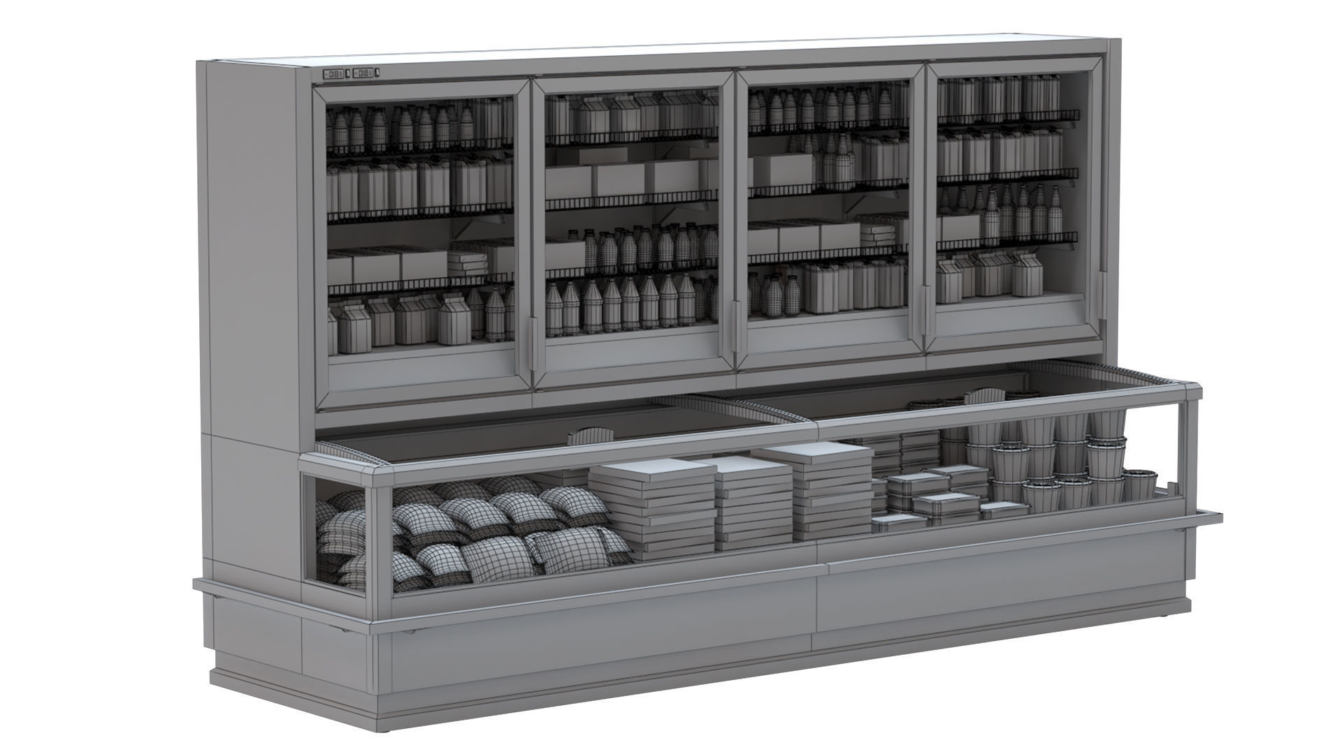 Refrigerated Display Case 3D model_6