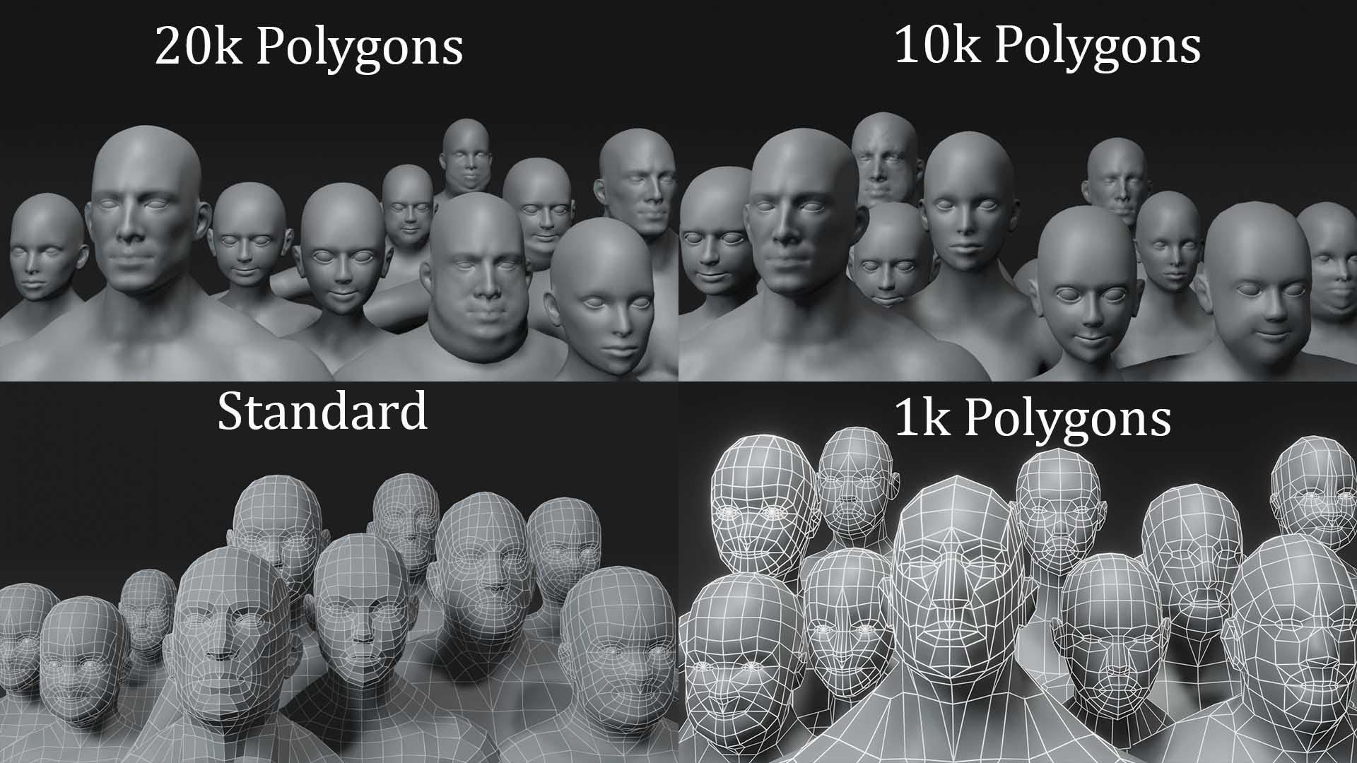 Human Body Base Mesh 40 Models Collection _41
