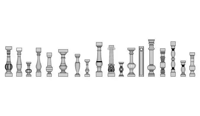 balustrades candlesticks