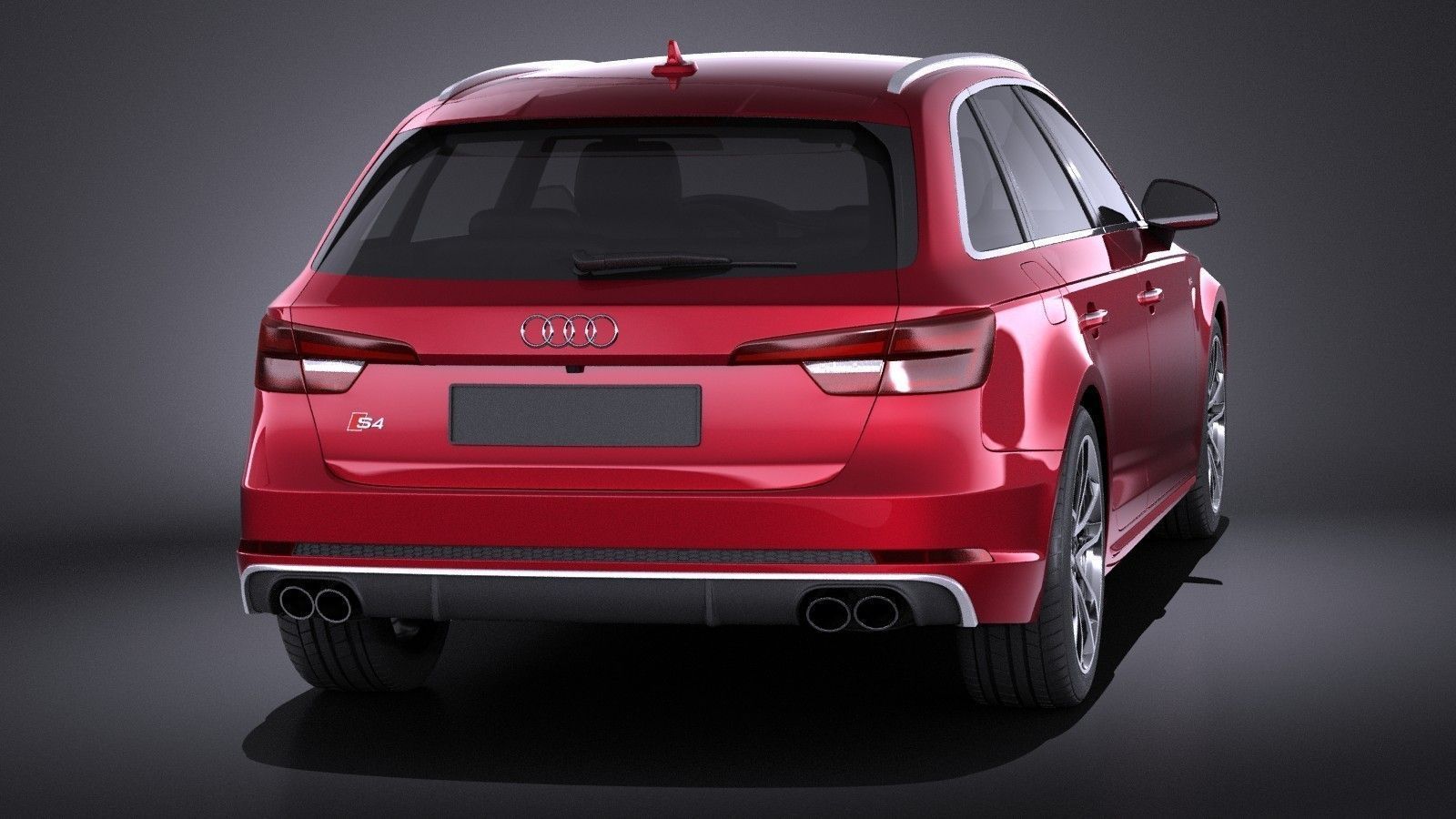 Audi S4 Avant 2017 VRAY 3D Model .max .obj .3ds .fbx .c4d .lwo .lw 