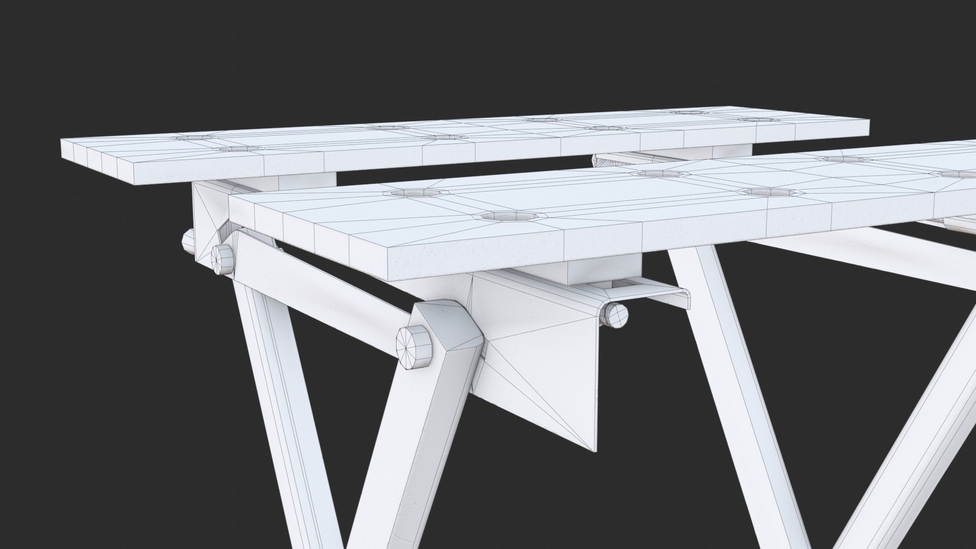 Portable Workbench Low-poly 3D model_22