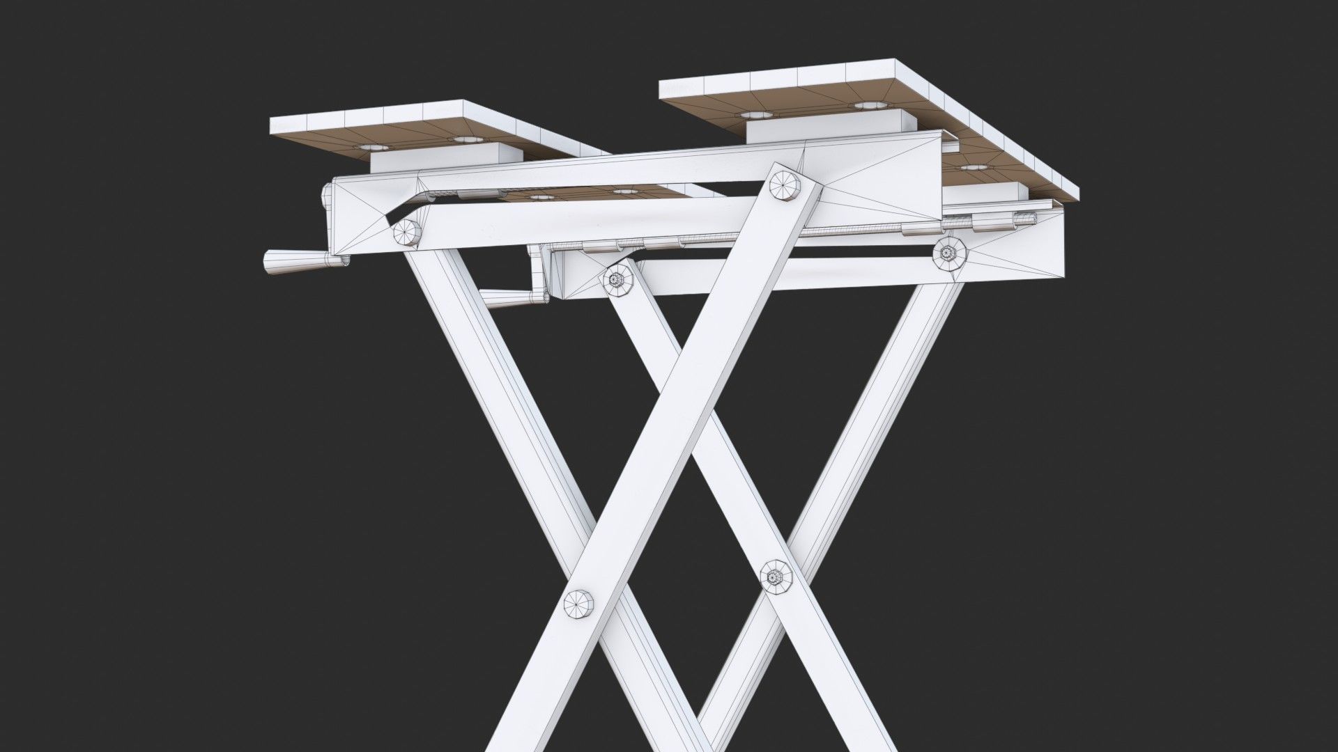 Portable Workbench Low-poly 3D model_20