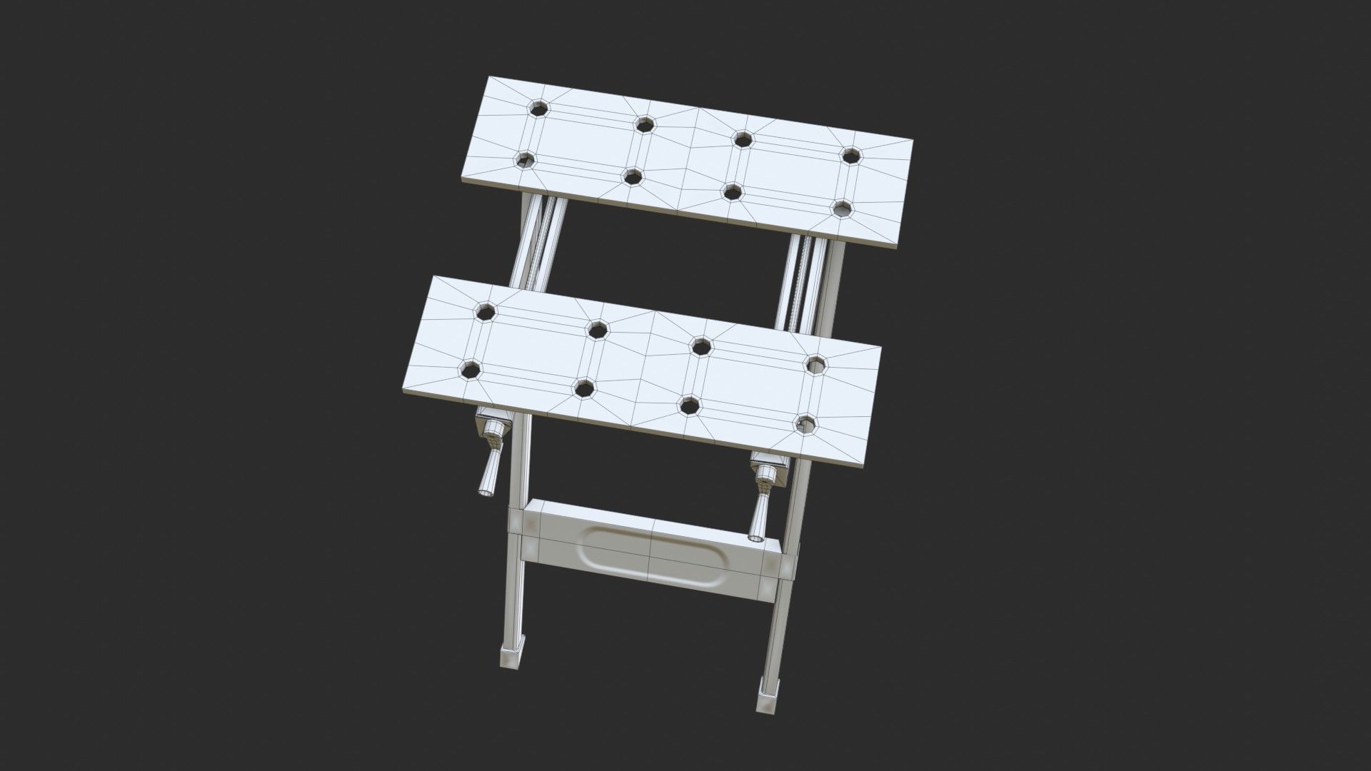 Portable Workbench Low-poly 3D model_18