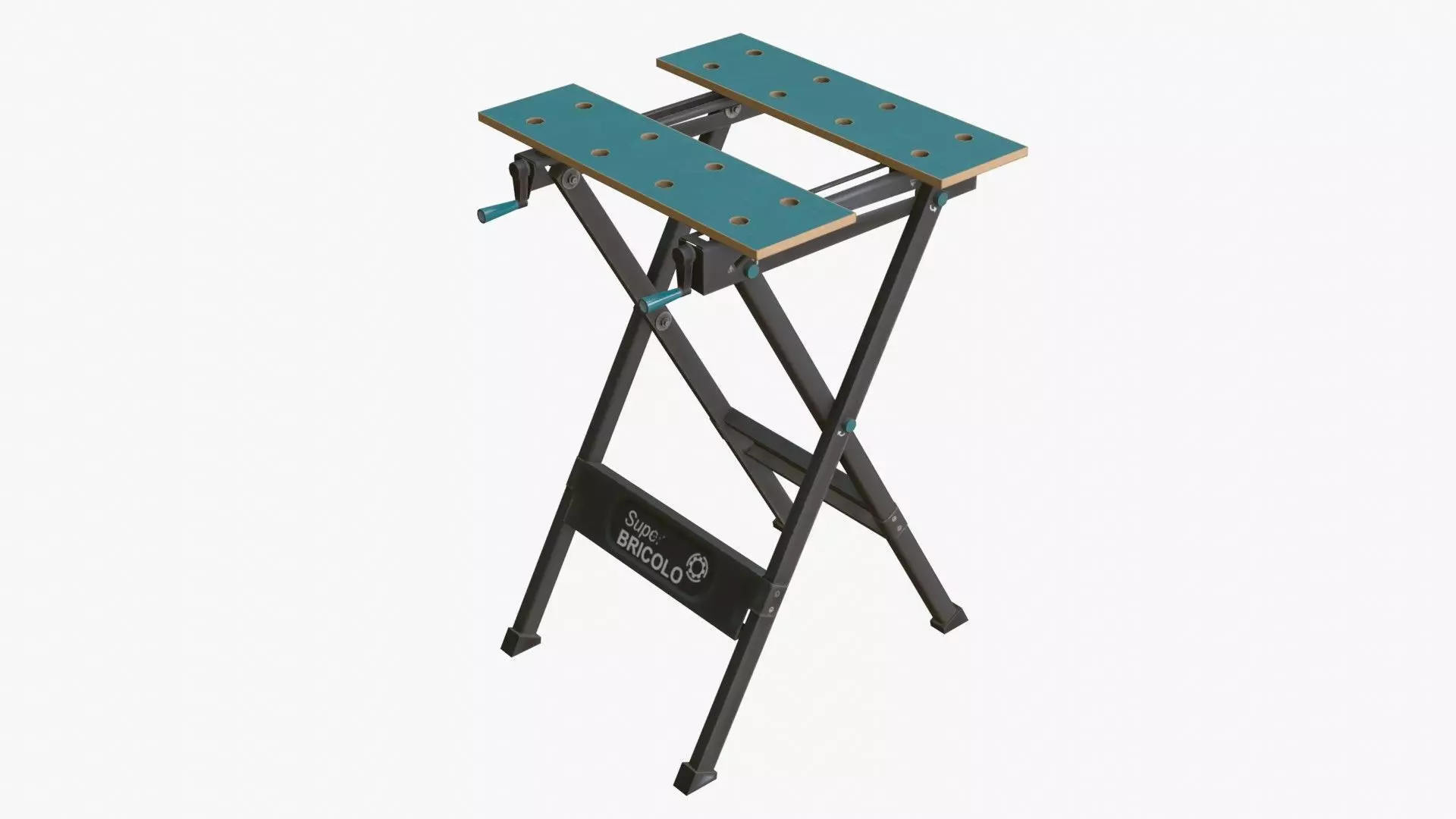 Portable Workbench Low-poly 3D model_0