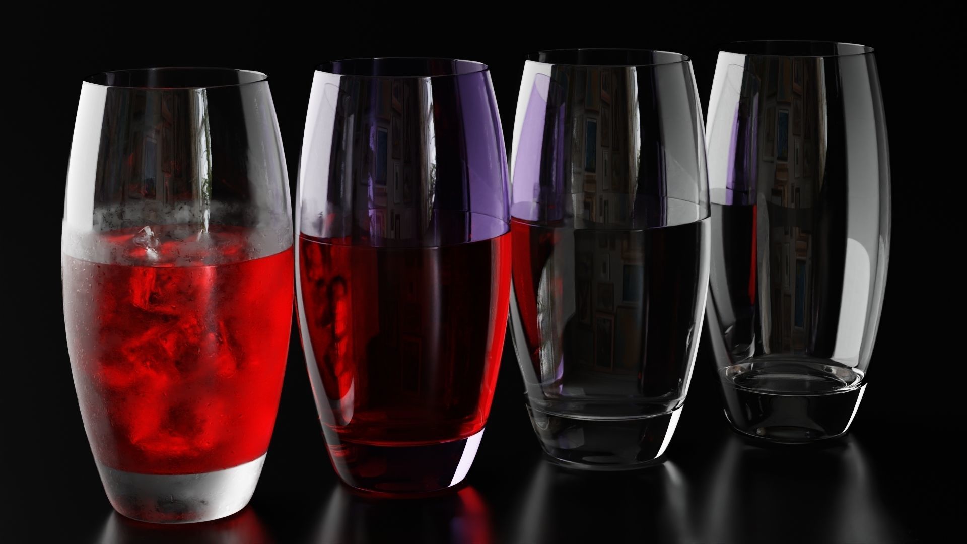 Highball glass 3 3D model_2