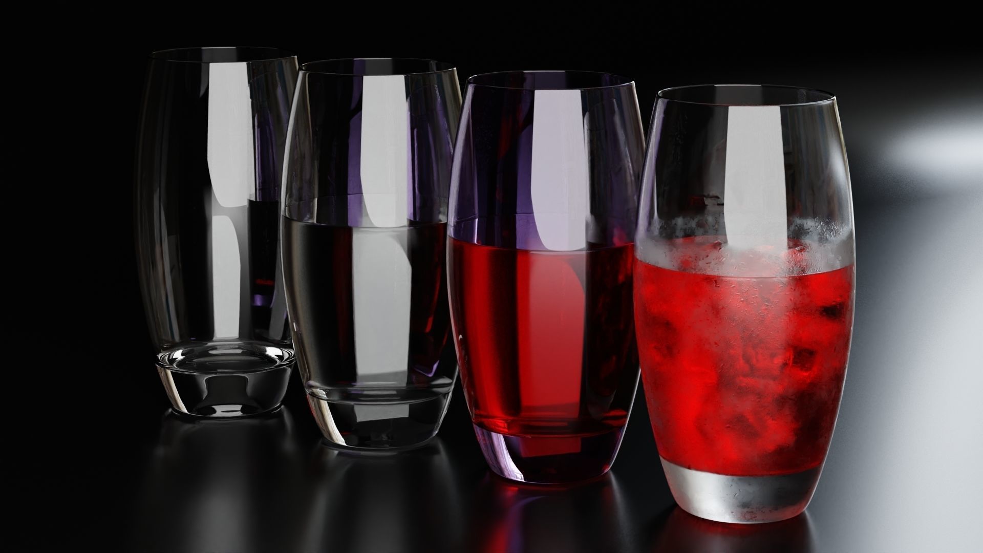 Highball glass 3 3D model_3