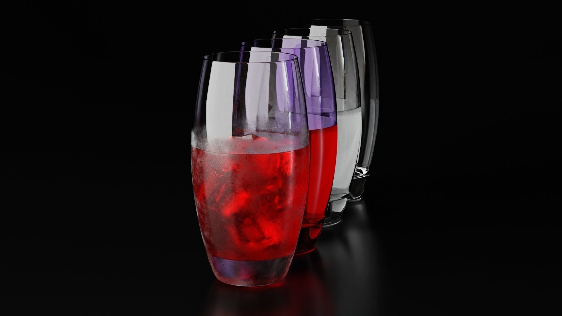 Highball glass 3 3D model_1