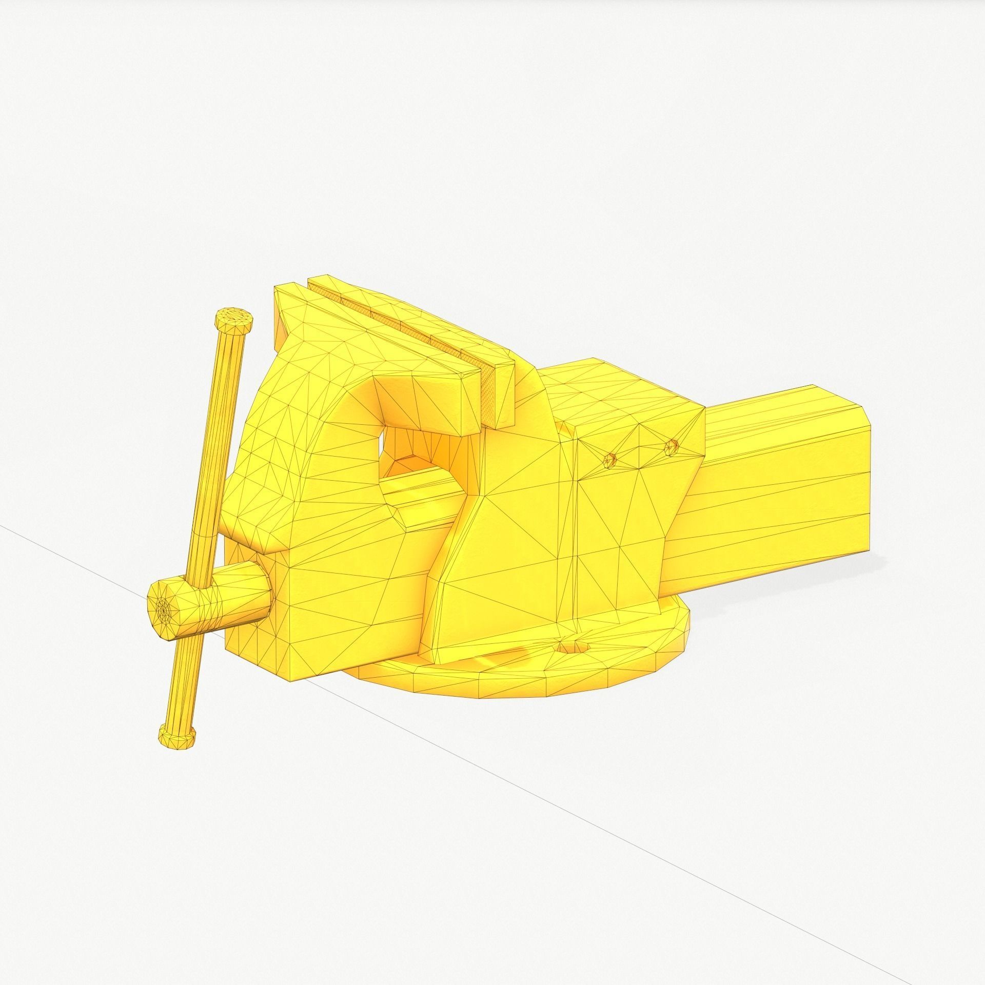 Vice Holder PBR RIG animated Low-poly 3D model_9