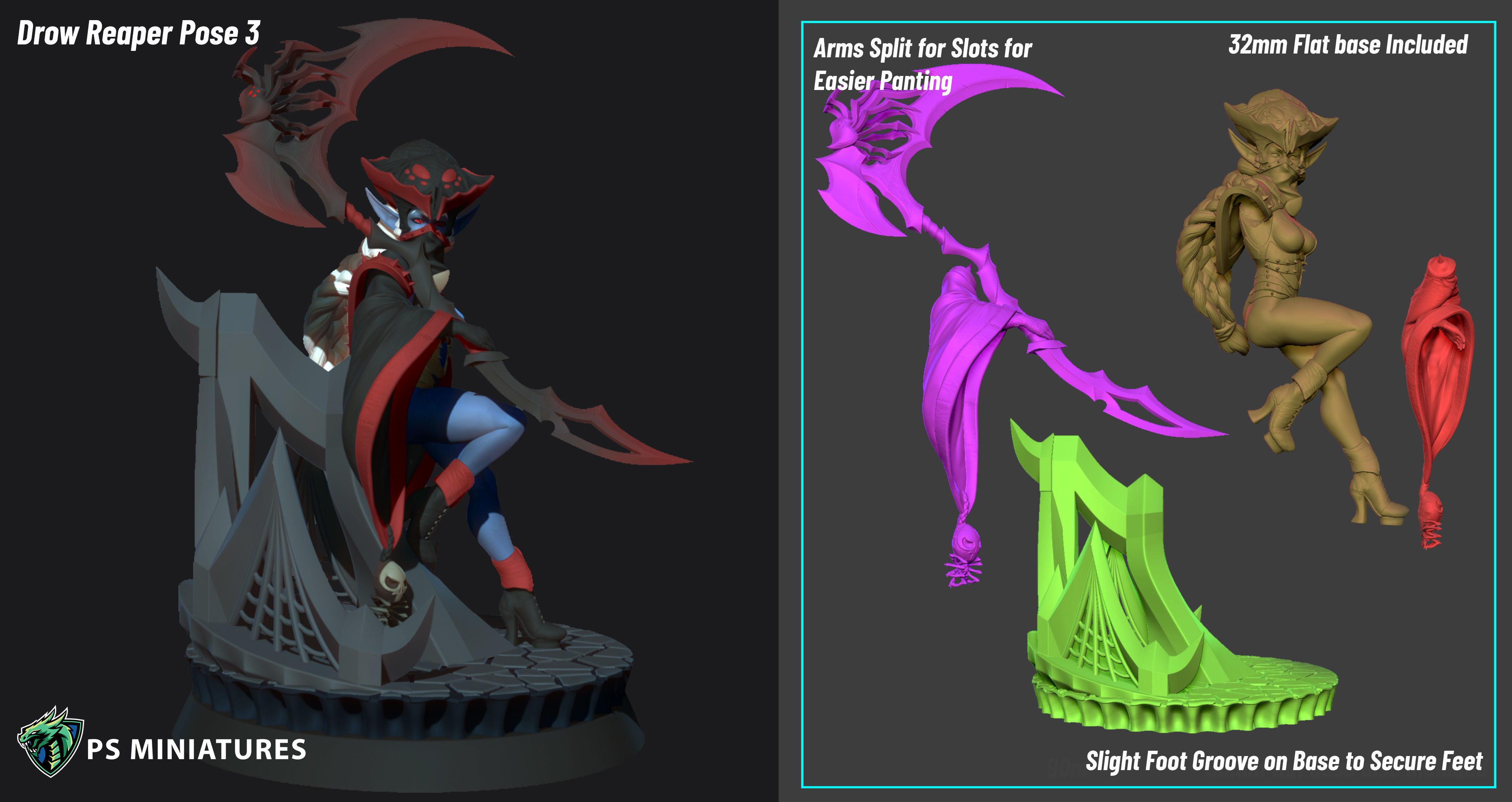 Drow Reaper Bundle 3D print model_12