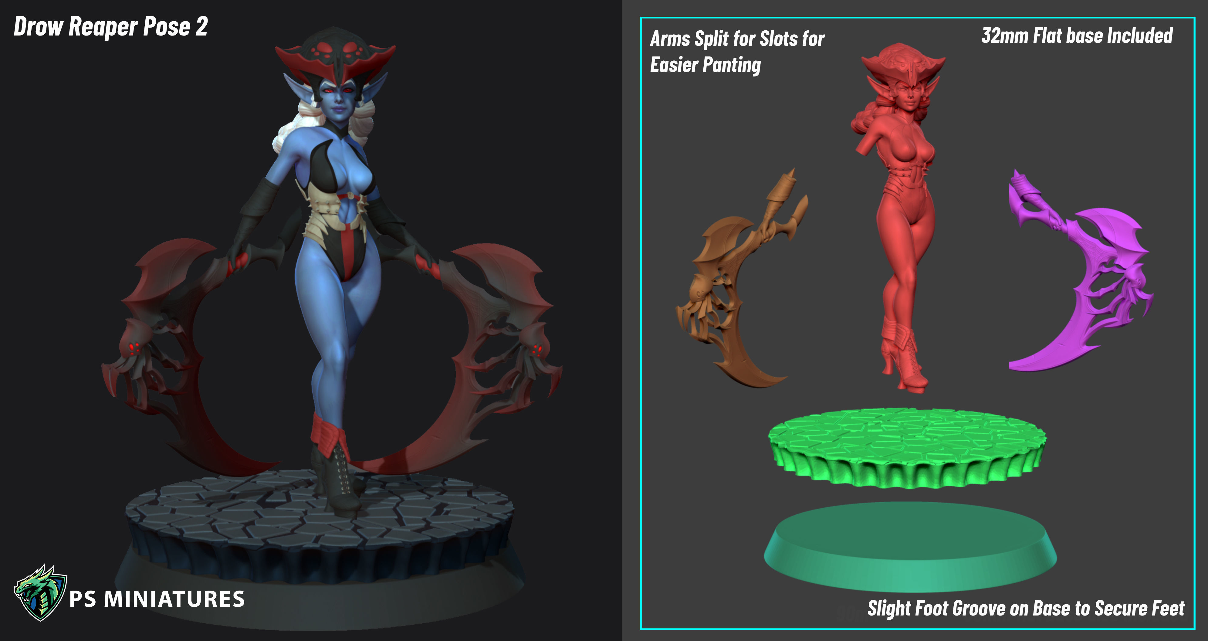 Drow Reaper Bundle 3D print model_11