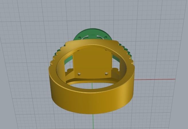 Dollar sign ring 713 3D print model_9