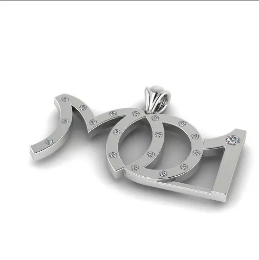 Pendant with MD1 inscription 690 3D print model