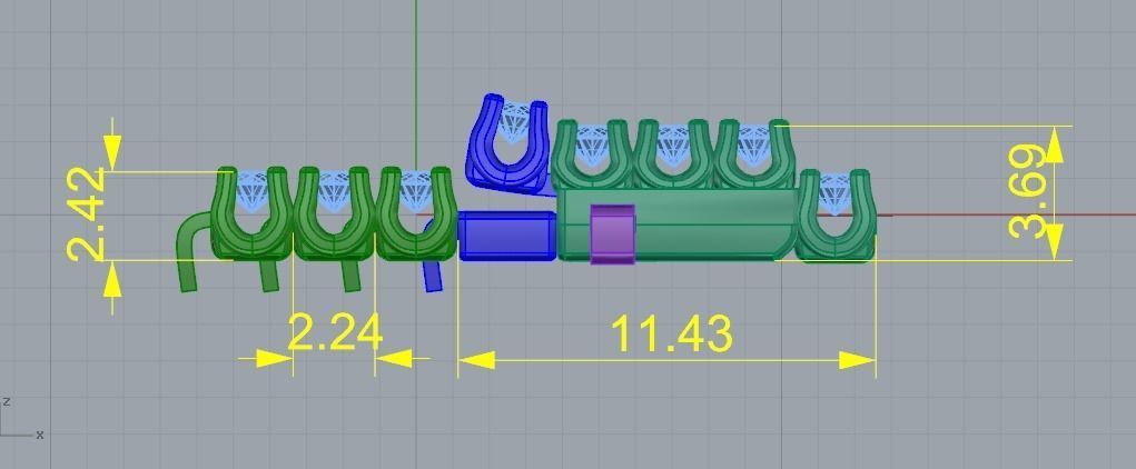 Tenis Bracelet 680 3D print model_4