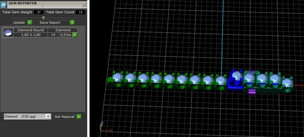 Tenis Bracelet 680 3D print model_8