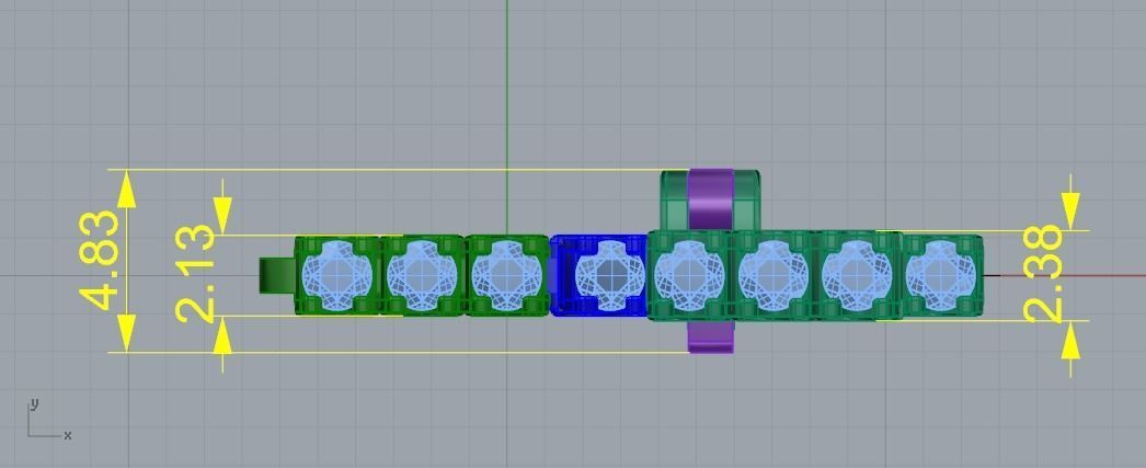 Tenis Bracelet 680 3D print model_5