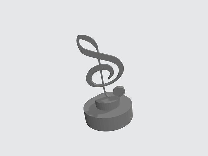 Music trophy Free 3D print model