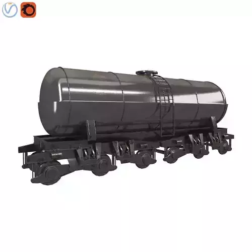 Cistern tank car 3D model