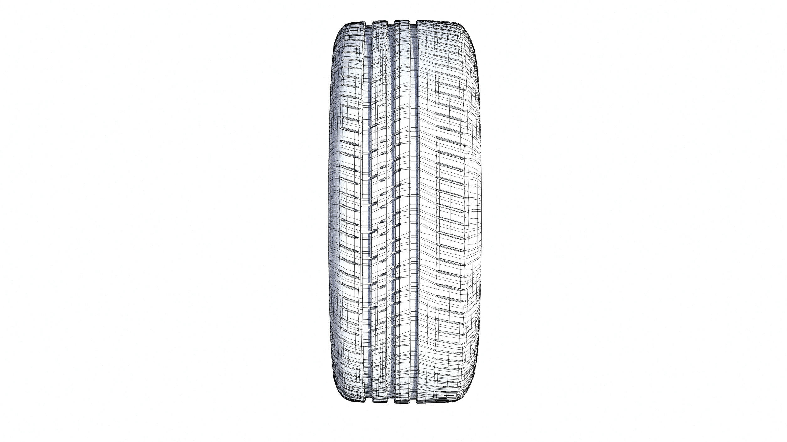 sports car wheel with rim tire and brakes 3D model_24