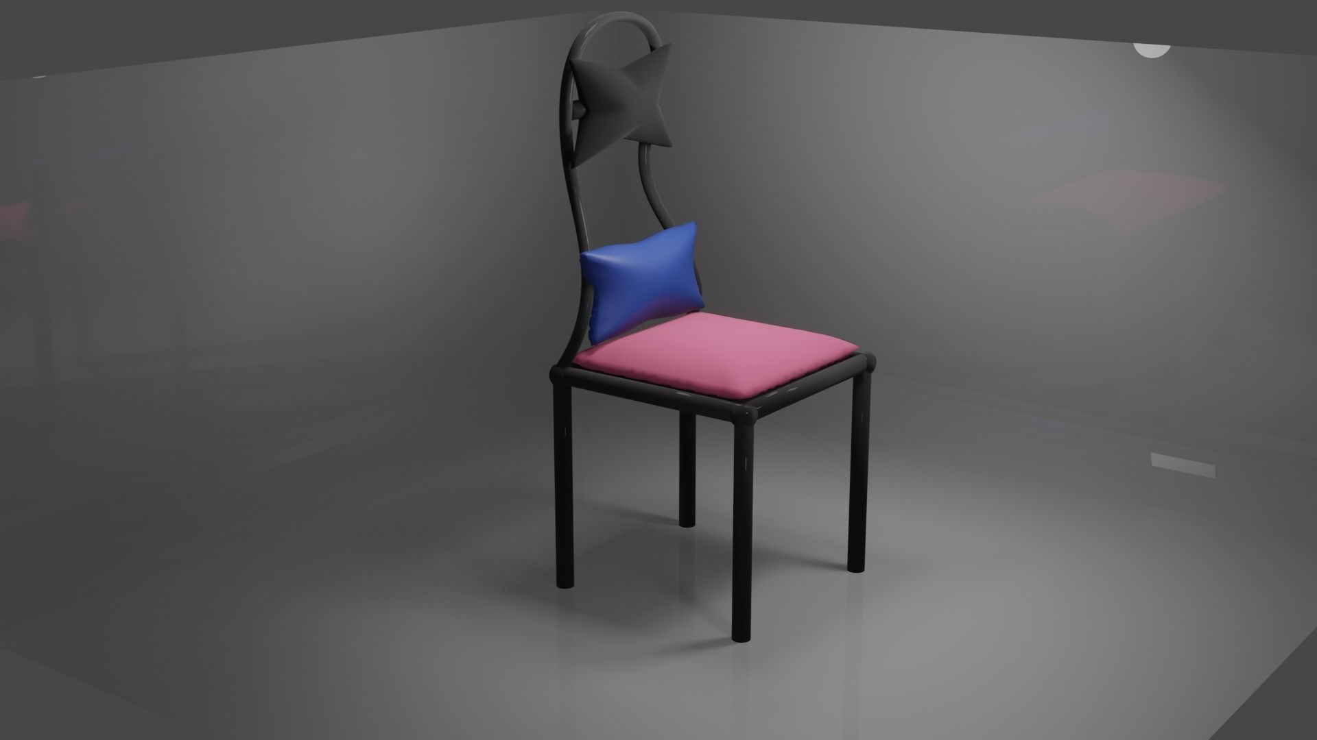 iron chair Free 3D model_1
