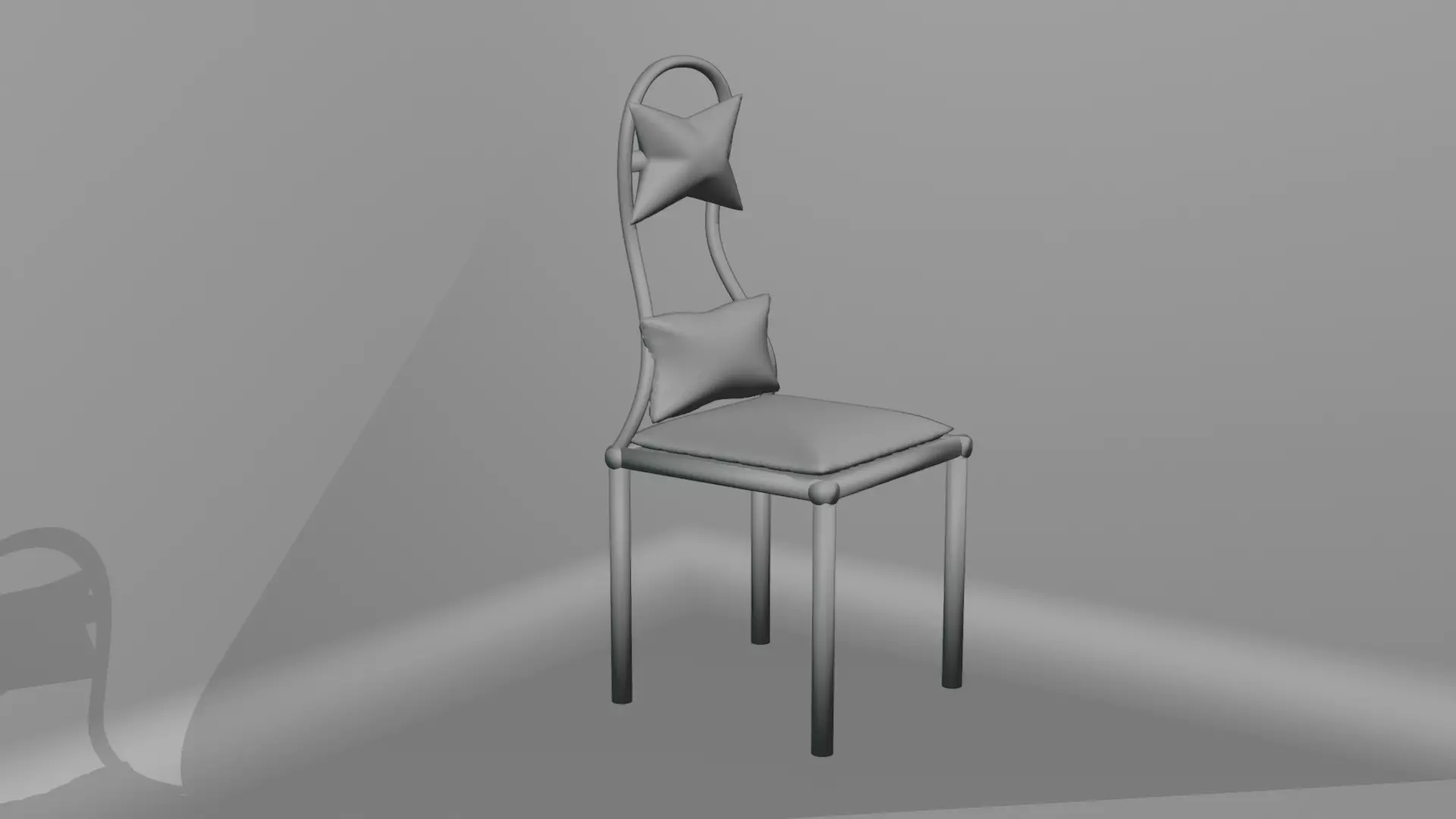 iron chair Free 3D model_0