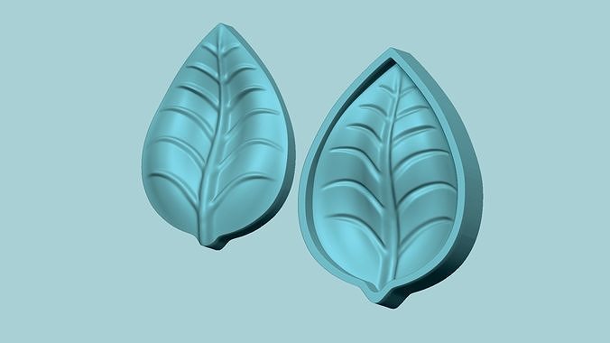 Curved Leaf - Molding Arrangement EVA Foam Craft 3D print model