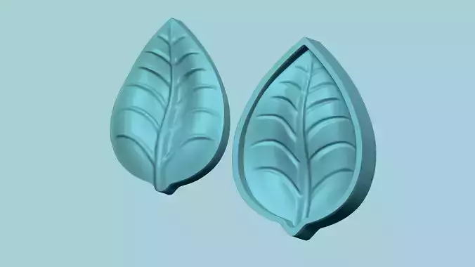 Curved Leaf - Molding Arrangement EVA Foam Craft 3D print model