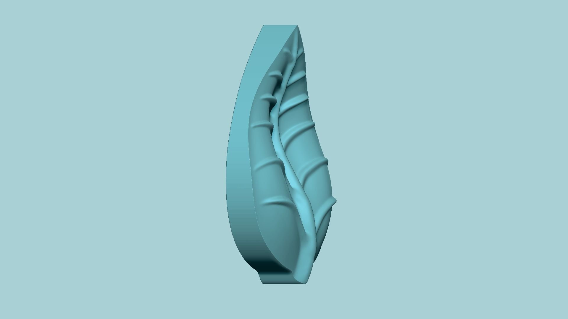 Curved Leaf - Molding Arrangement EVA Foam Craft 3D print model_3