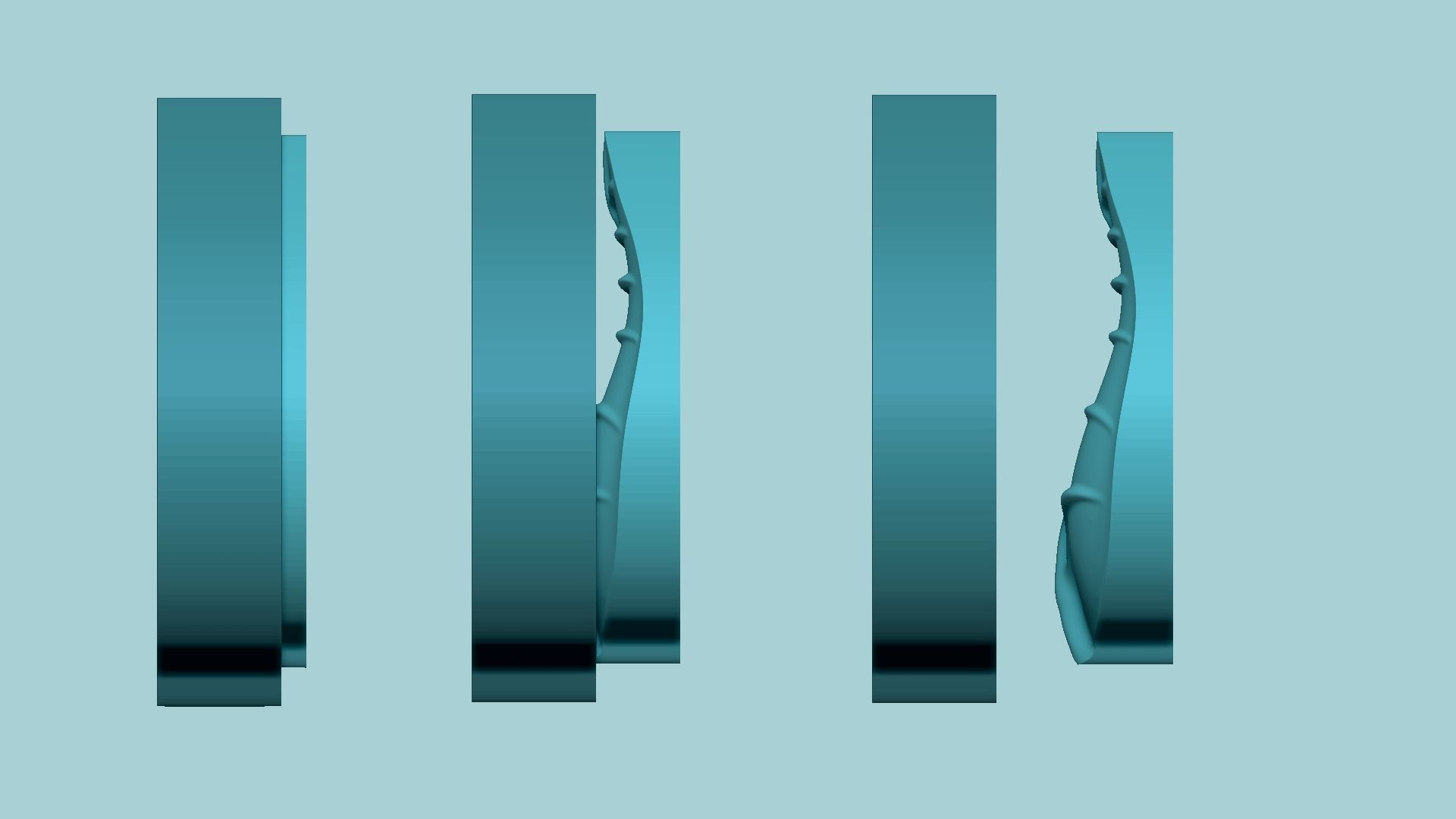 Curved Leaf - Molding Arrangement EVA Foam Craft 3D print model_10