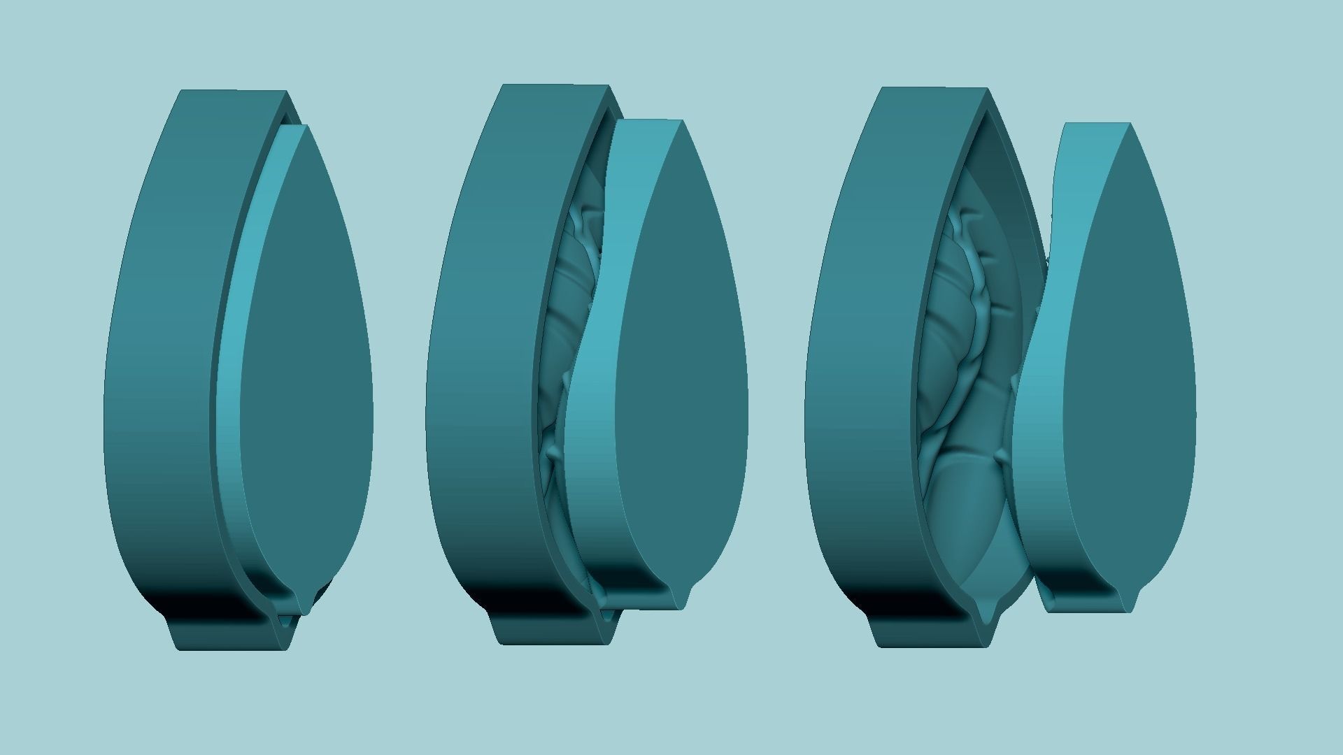 Curved Leaf - Molding Arrangement EVA Foam Craft 3D print model_11