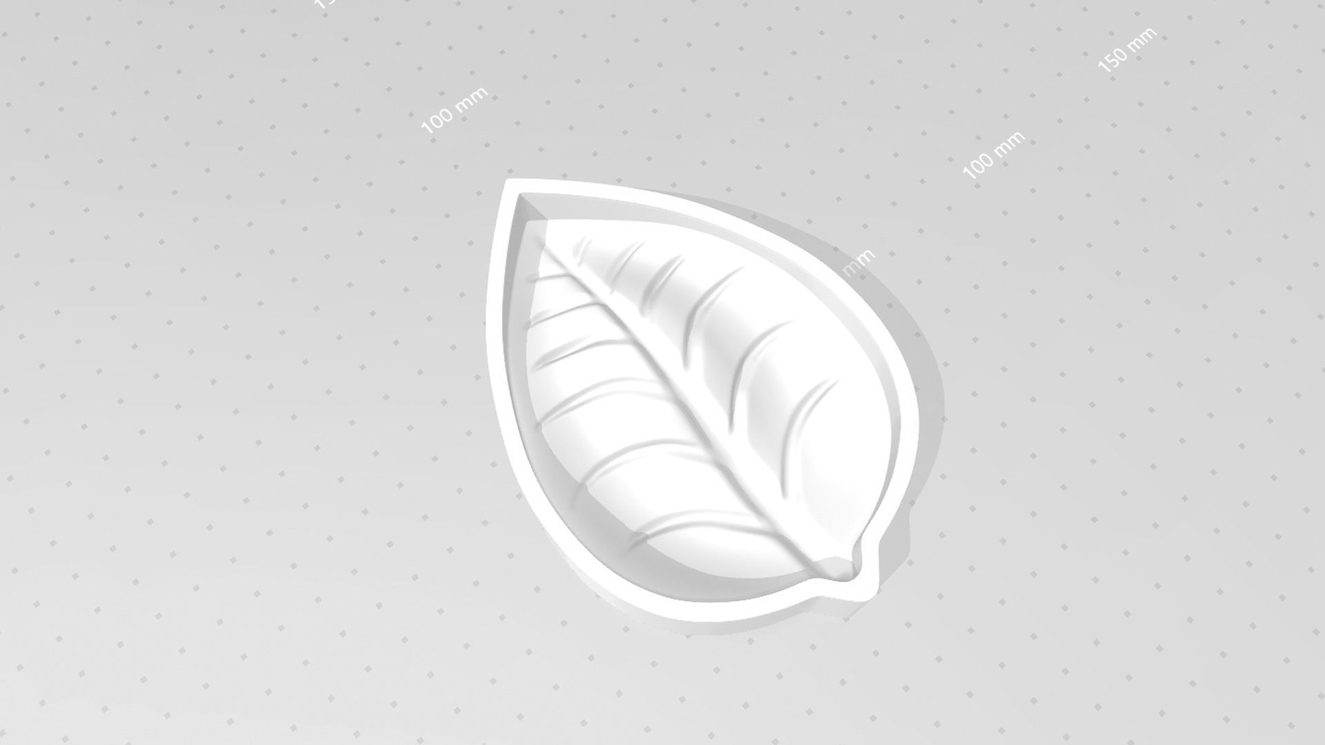 Curved Leaf - Molding Arrangement EVA Foam Craft 3D print model_17