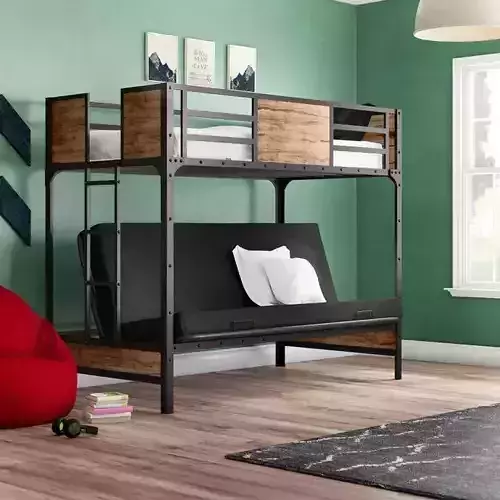 Sarvis Twin Futon Base Bunk Bed