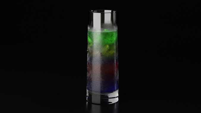 Highball glass 4 3D model 6